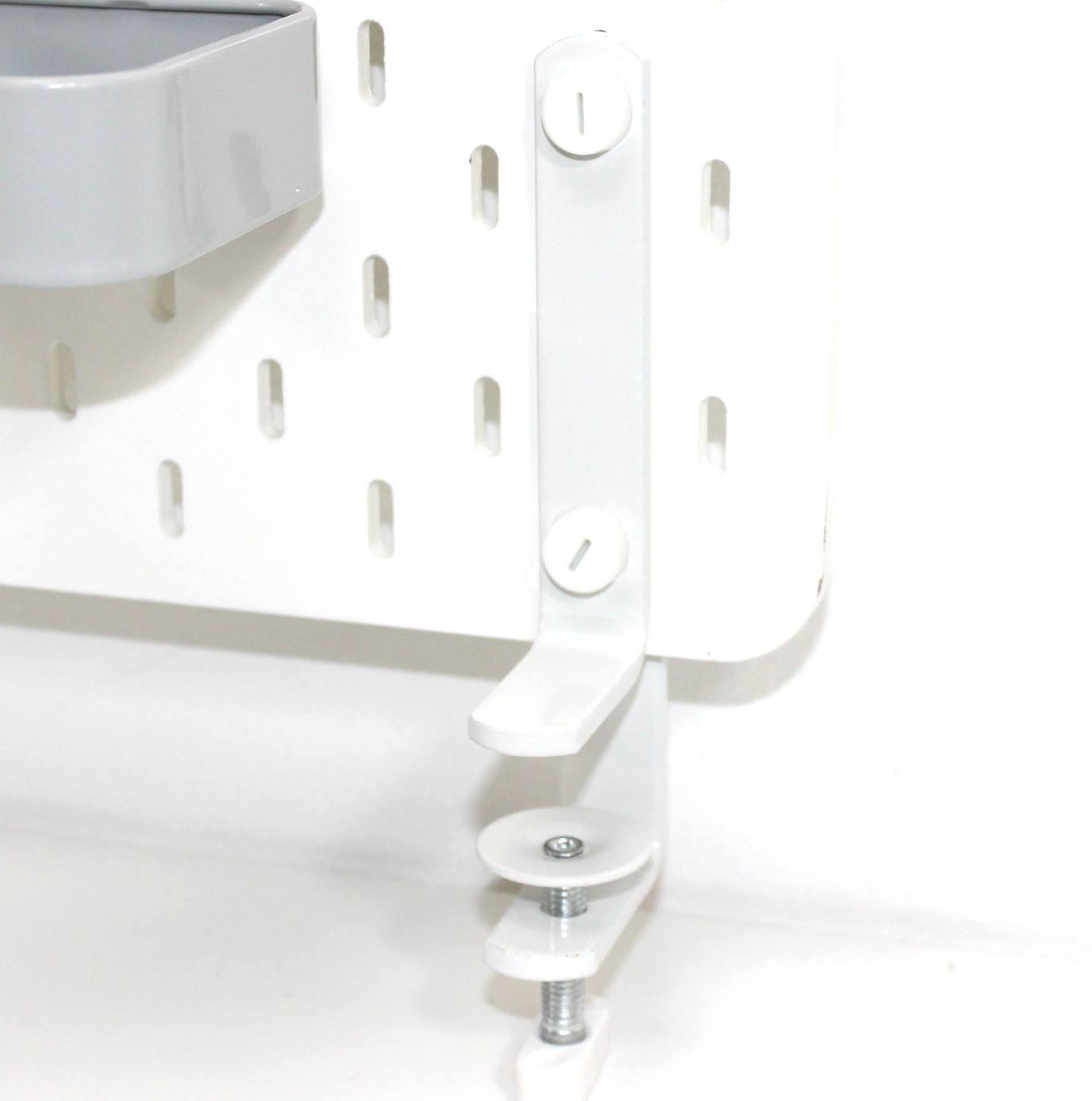 WAND ORGANIZER METALL / HOLZ 9 TEILE Weiß Memoboard Pinnwand Büro